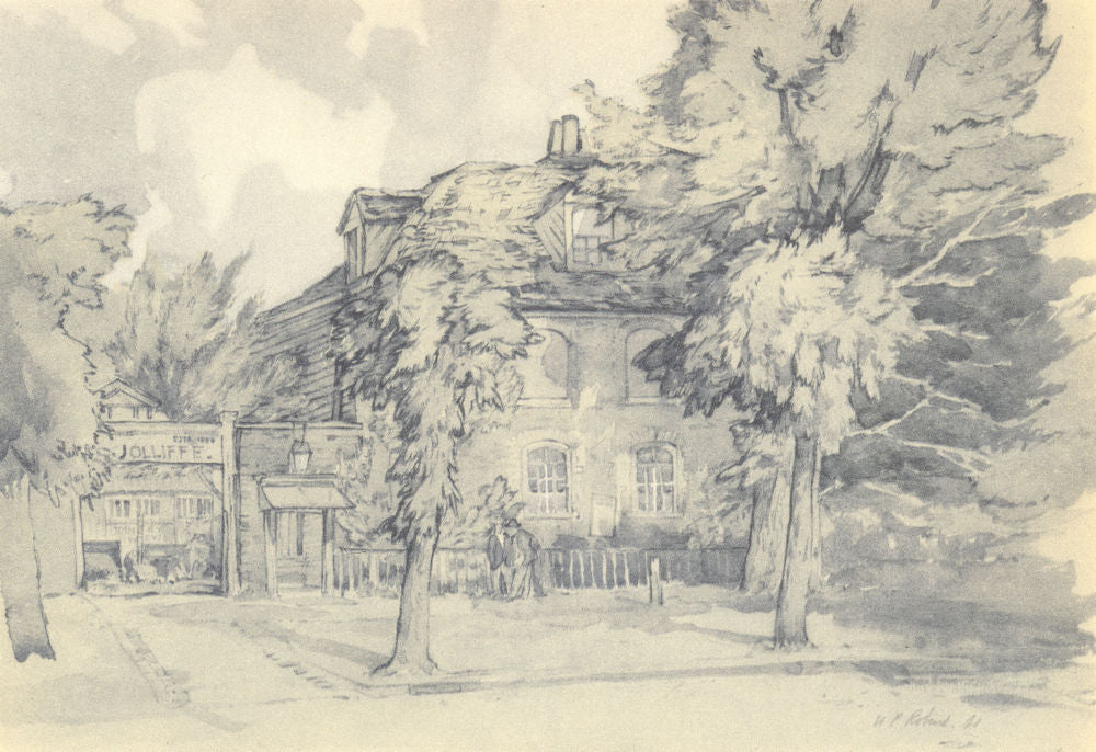 WANSTEAD. Elm Hall. London. By WP Robins 1947 old vintage print picture